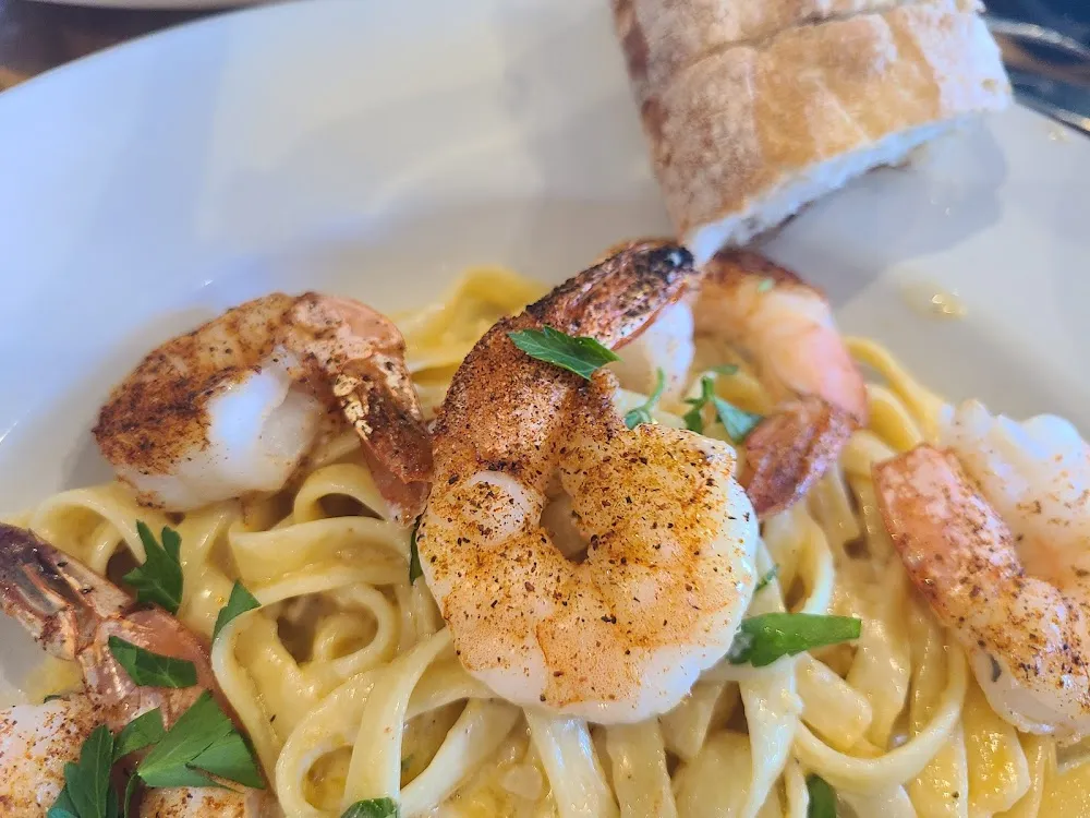 Blackened Alfredo Chicken or Shrimp