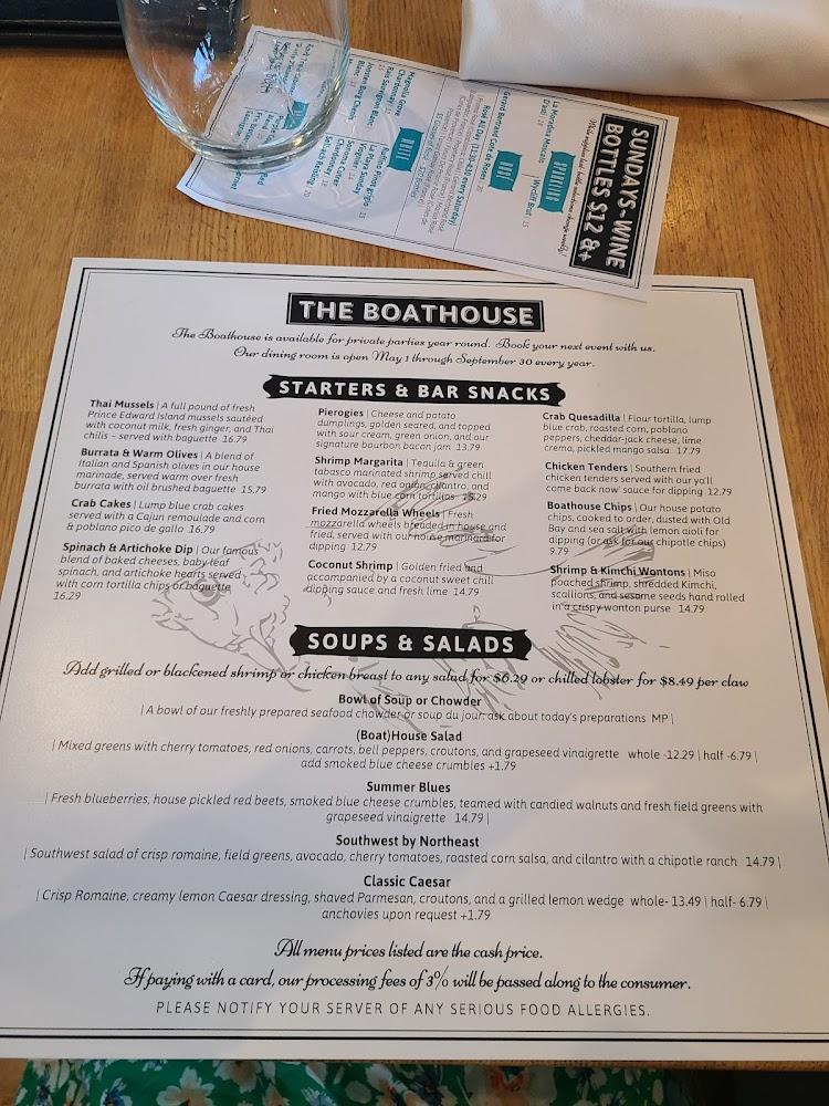 The Sackets Boathouse Menu image 1